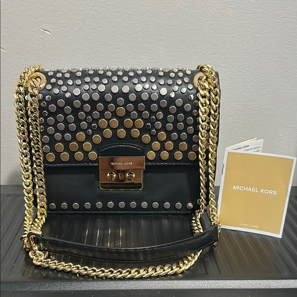 Michael Kors Sloan Editor Jenkins Stud Handbag - Picture 1 of 10